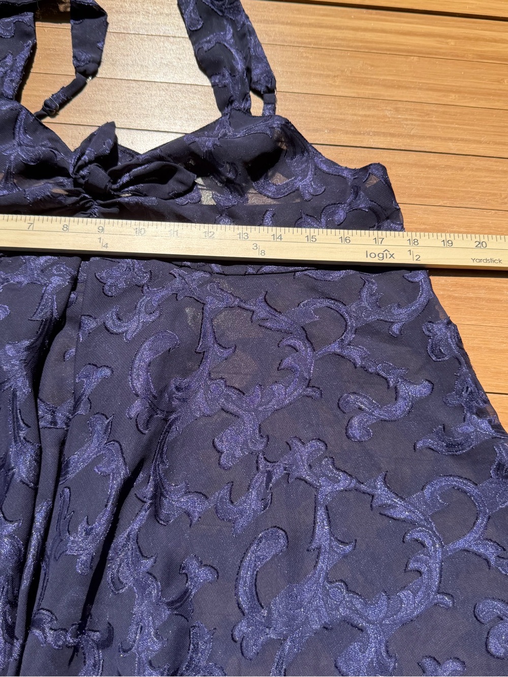 Vintage Victoria's Secret Gold Label Purple Sheer Babydoll Slip Nightie Burnout - Picture 6 of 6